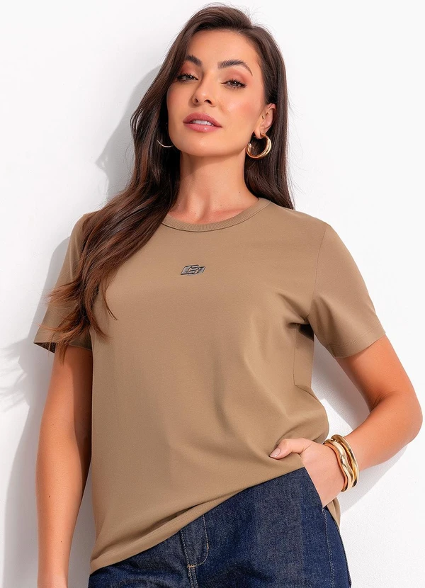Colcci - Camiseta Bege