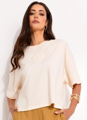 Colcci - Camiseta Bege - COLCCI