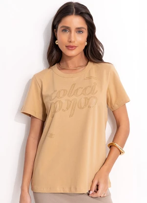 Colcci - Camiseta Bege - COLCCI