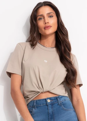 Colcci - Camiseta Bege - COLCCI