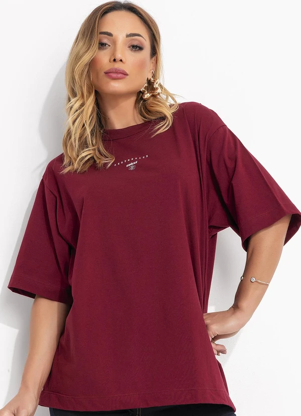 Colcci Camiseta Bordô