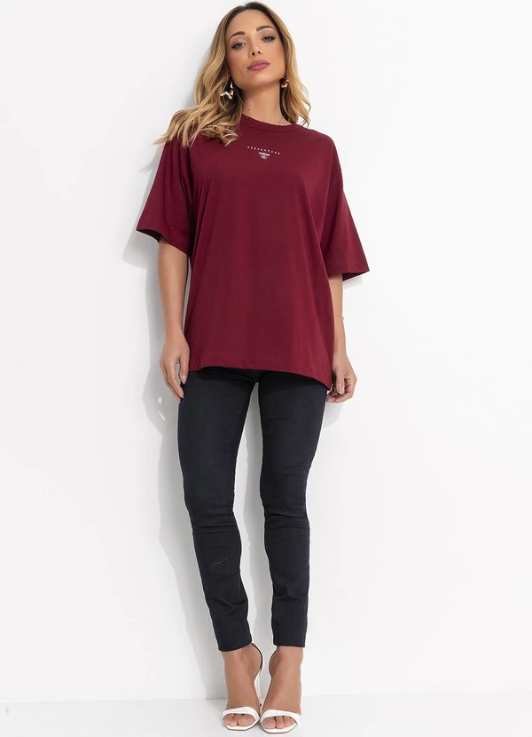 Colcci - Camiseta Bordô 3