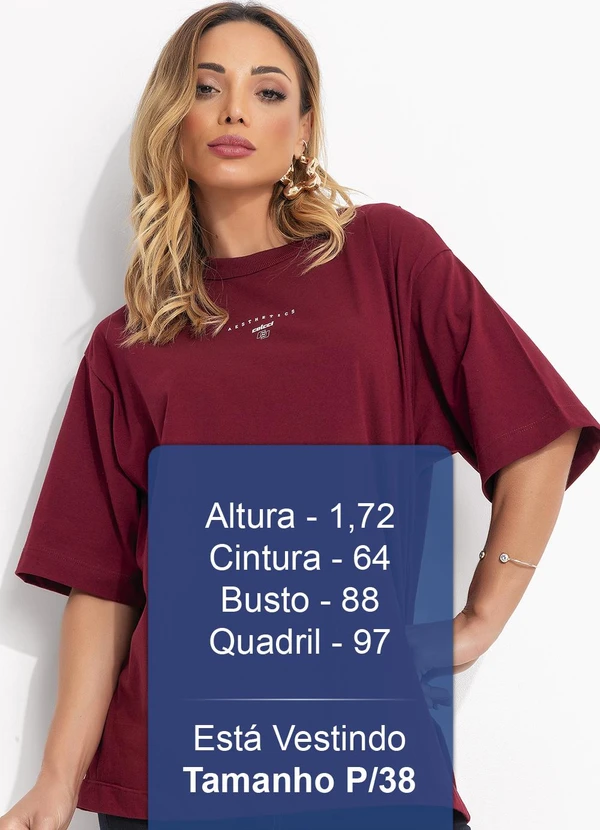 Colcci - Camiseta Bordô 5