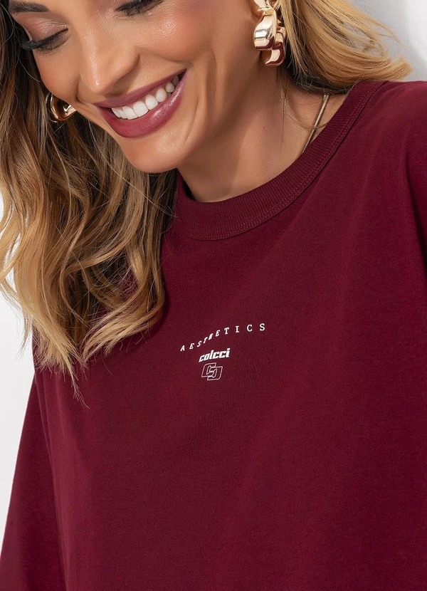 Colcci - Camiseta Bordô 7