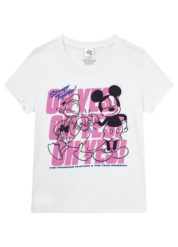 Malwee - Camiseta Branco Baby Look Daisy Duck®