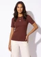 Colcci Jeans - Camiseta Canelada Cj Marrom - variação: Marrom