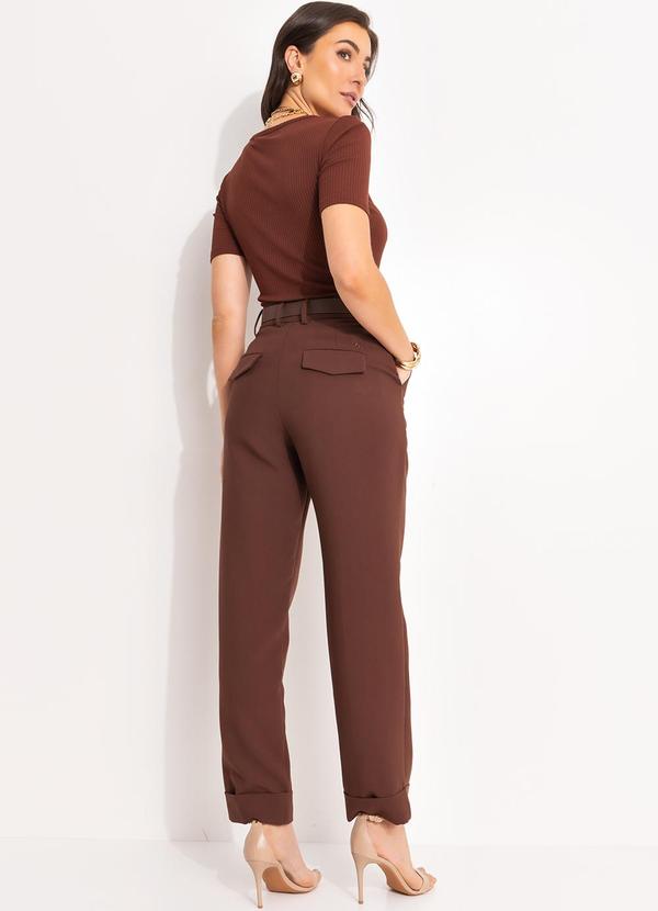 Colcci - Camiseta Canelada Marrom 4