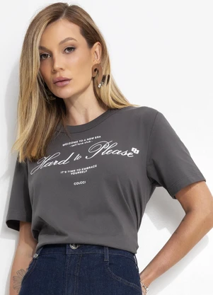 Colcci - Camiseta Cinza - COLCCI