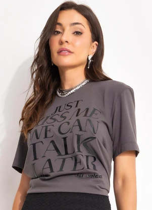 Colcci - Camiseta Cinza - COLCCI