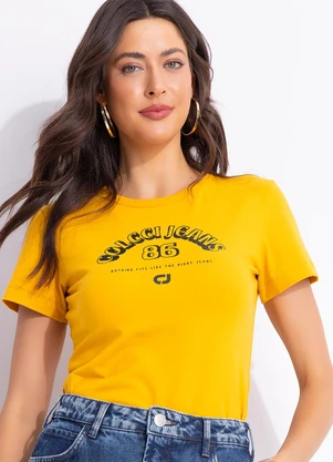 Colcci Jeans - Camiseta Cj Amarelo - COLCCI JEANS