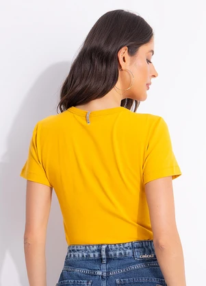 Colcci Jeans - Camiseta Cj Amarelo - COLCCI JEANS