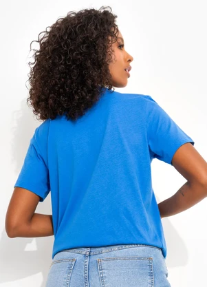 Colcci Jeans - Camiseta Cj Azul - COLCCI JEANS