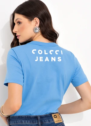 Colcci Jeans - Camiseta Cj Azul - COLCCI JEANS
