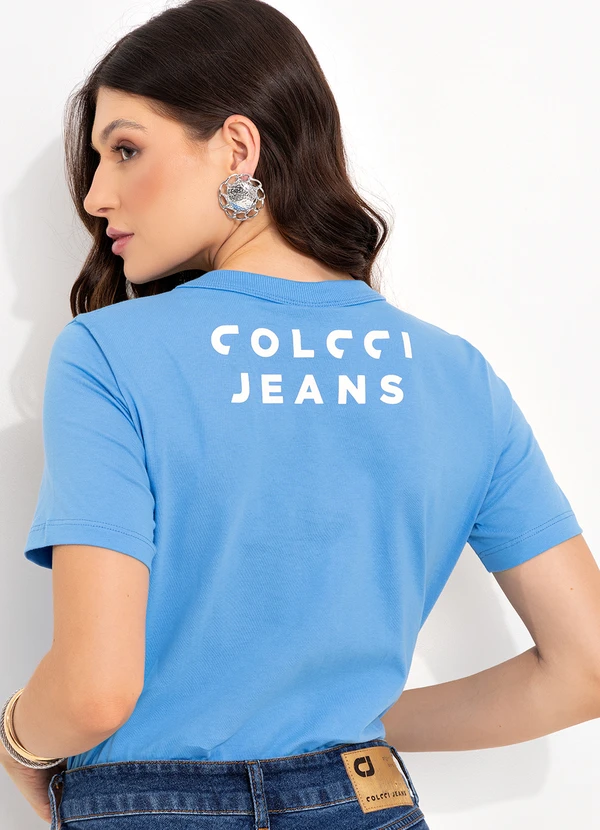Colcci Jeans - Camiseta Cj Azul 2