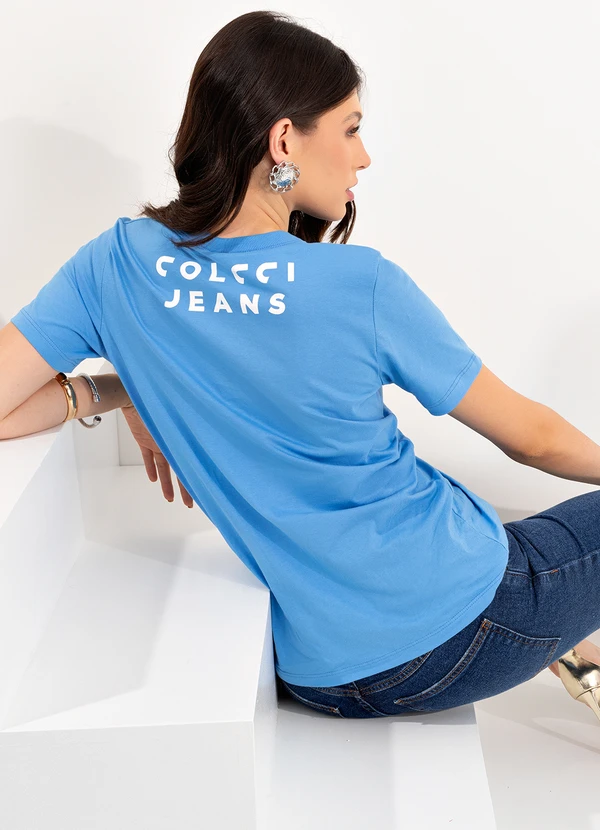 Colcci Jeans - Camiseta Cj Azul 5