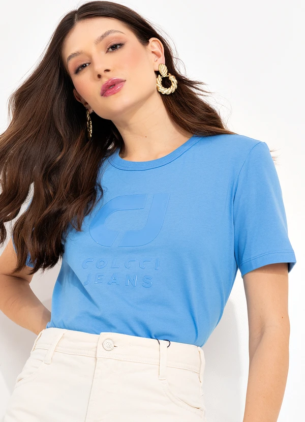 Colcci Jeans - Camiseta Cj Azul