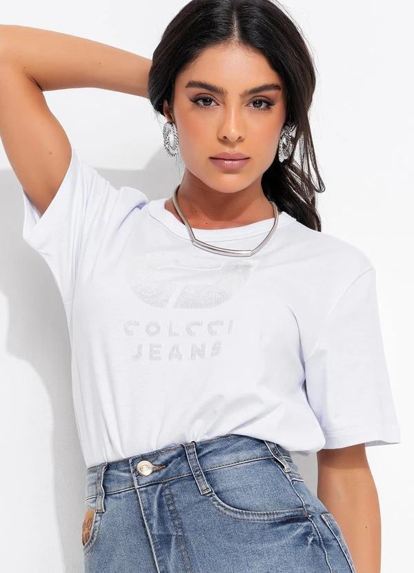 Colcci Jeans - Camiseta Cj Branco