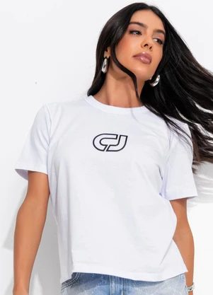 Colcci Jeans - Camiseta Cj Branco - COLCCI JEANS