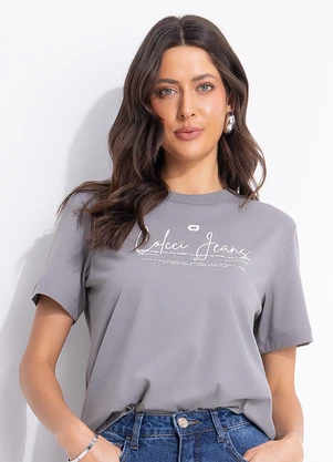 Colcci Jeans - Camiseta Cj Cinza - COLCCI JEANS