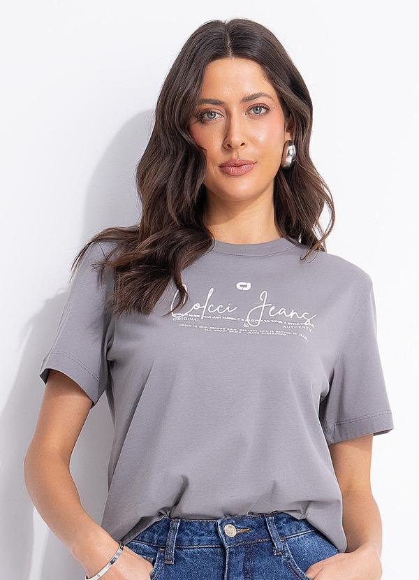 Colcci Jeans - Camiseta Cj Cinza