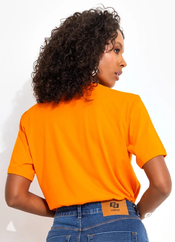Colcci Jeans - Camiseta Cj Laranja 2