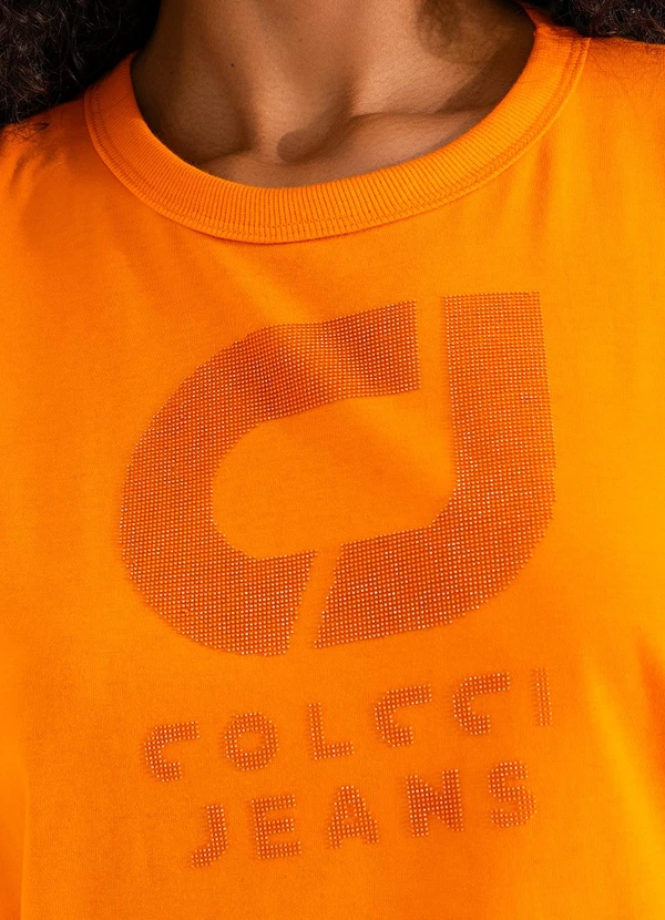 Colcci Jeans - Camiseta Cj Laranja 6