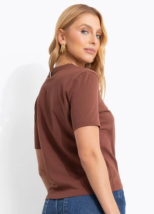 Colcci Jeans - Camiseta Cj Marrom - COLCCI JEANS
