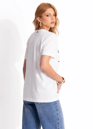 Colcci Jeans - Camiseta Cj Off White - COLCCI JEANS