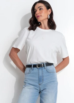 Colcci Jeans - Camiseta Cj Off White - COLCCI JEANS