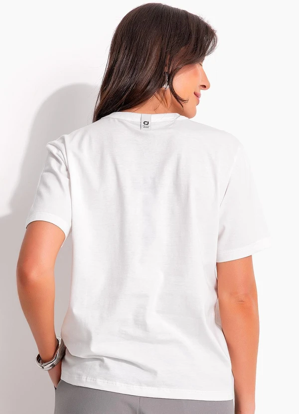 Colcci Jeans - Camiseta Cj Off White 2