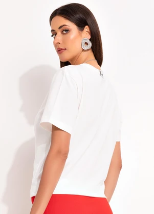 Colcci Jeans - Camiseta Cj Off White - COLCCI JEANS