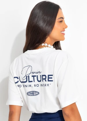 Colcci Jeans - Camiseta Cj Off White - COLCCI JEANS