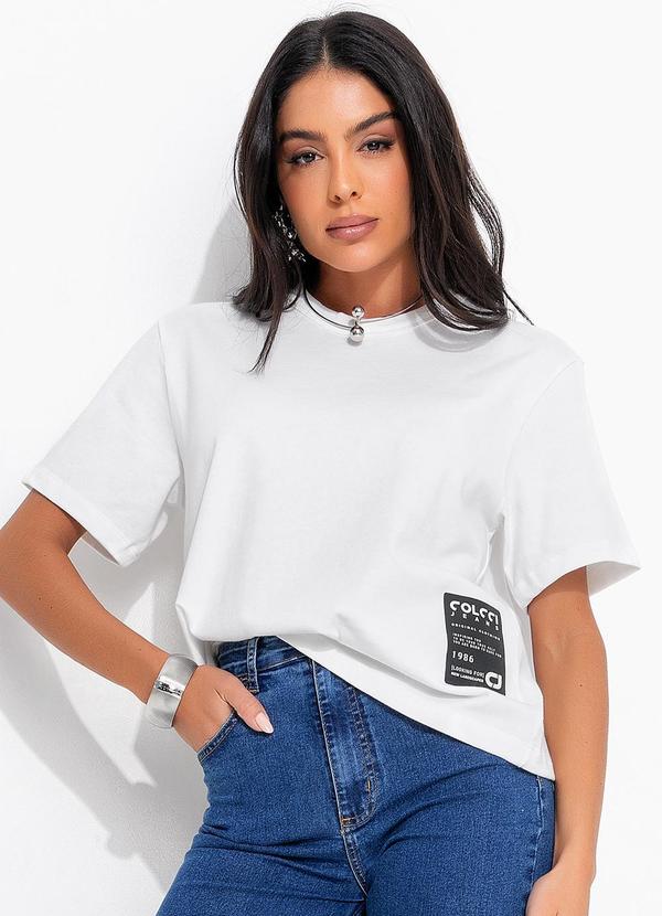 Colcci Jeans - Camiseta Cj Off White