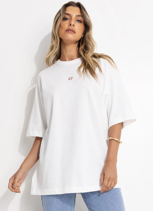 Colcci Jeans - Camiseta Cj Off White