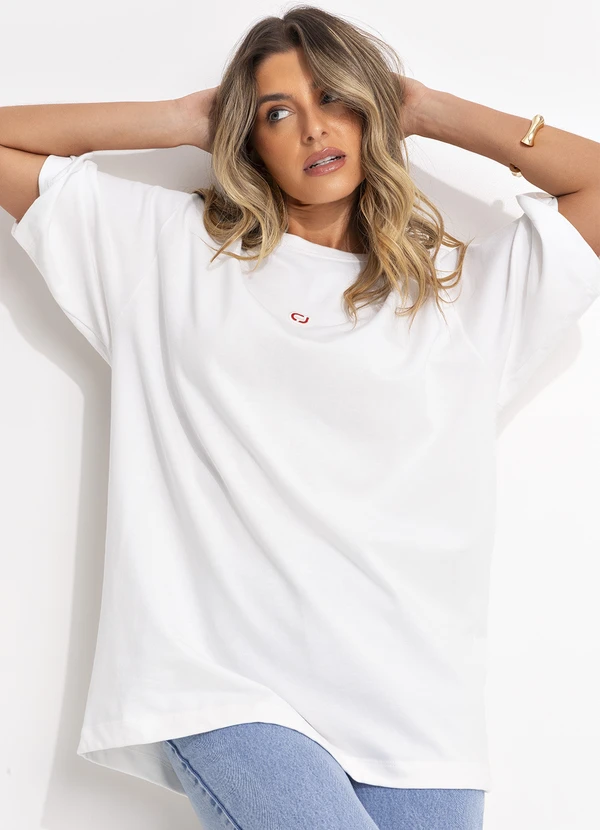 Colcci Jeans - Camiseta Cj Off White 10