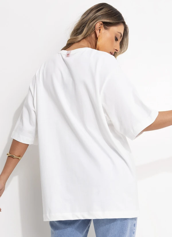 Colcci Jeans - Camiseta Cj Off White 2