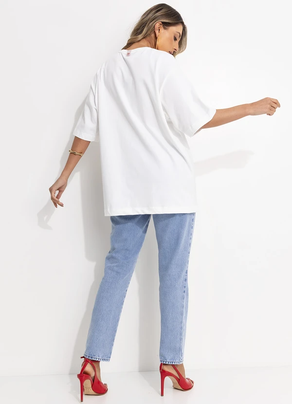 Colcci Jeans - Camiseta Cj Off White 4