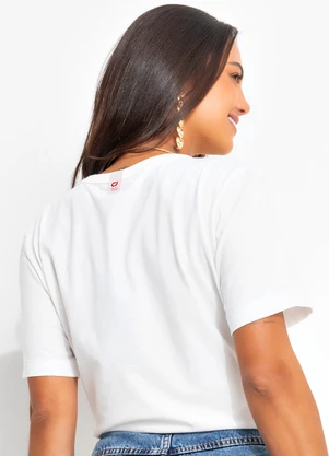 Colcci Jeans - Camiseta Cj Off White - COLCCI JEANS
