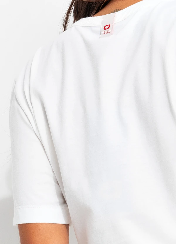 Colcci Jeans - Camiseta Cj Off White 4