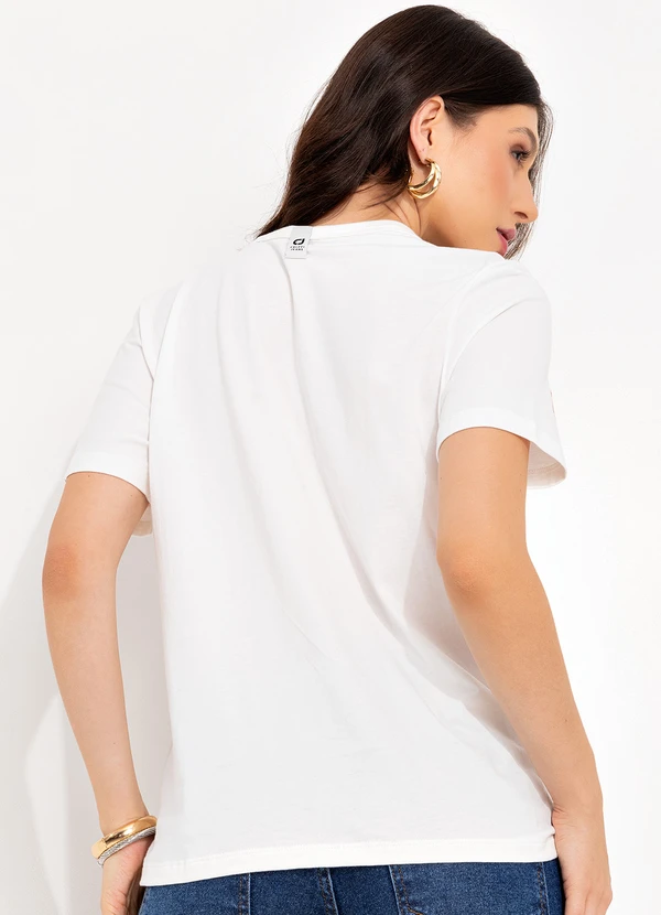 Colcci Jeans - Camiseta Cj Off White 2