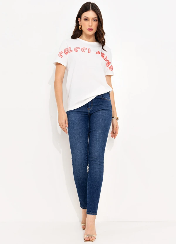Colcci Jeans - Camiseta Cj Off White 3