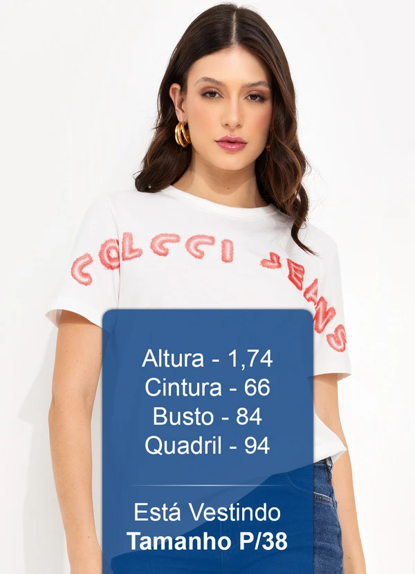 Colcci Jeans - Camiseta Cj Off White 6