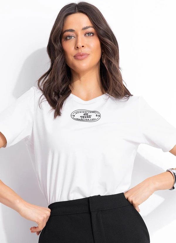 Colcci Jeans - Camiseta Cj Off White 5