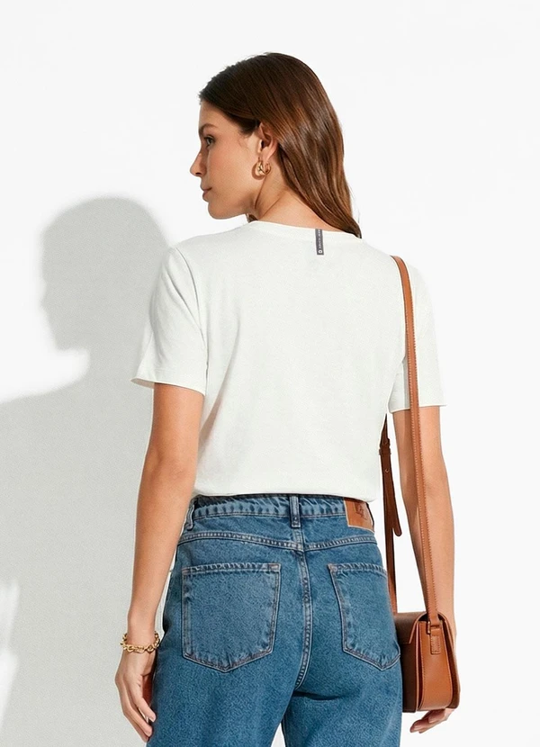 Colcci Jeans - Camiseta Cj Off White 2