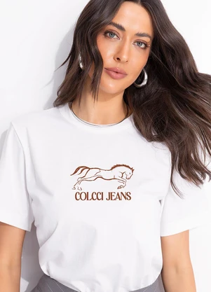 Colcci Jeans - Camiseta Cj Off White - COLCCI JEANS
