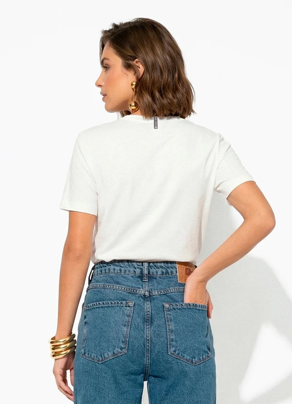 Colcci Jeans - Camiseta Cj Off White 2