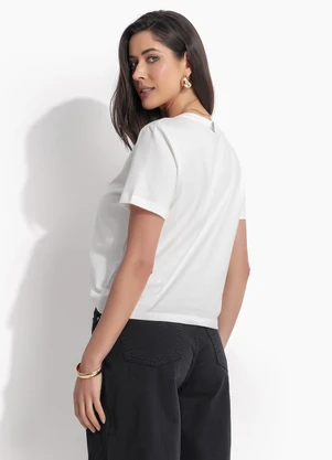 Colcci Jeans - Camiseta Cj Off White - COLCCI JEANS
