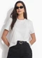 Colcci Jeans - Camiseta Cj Preto - variação: Off White