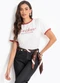 Colcci Jeans - Camiseta Cj Preto - variação: Off White