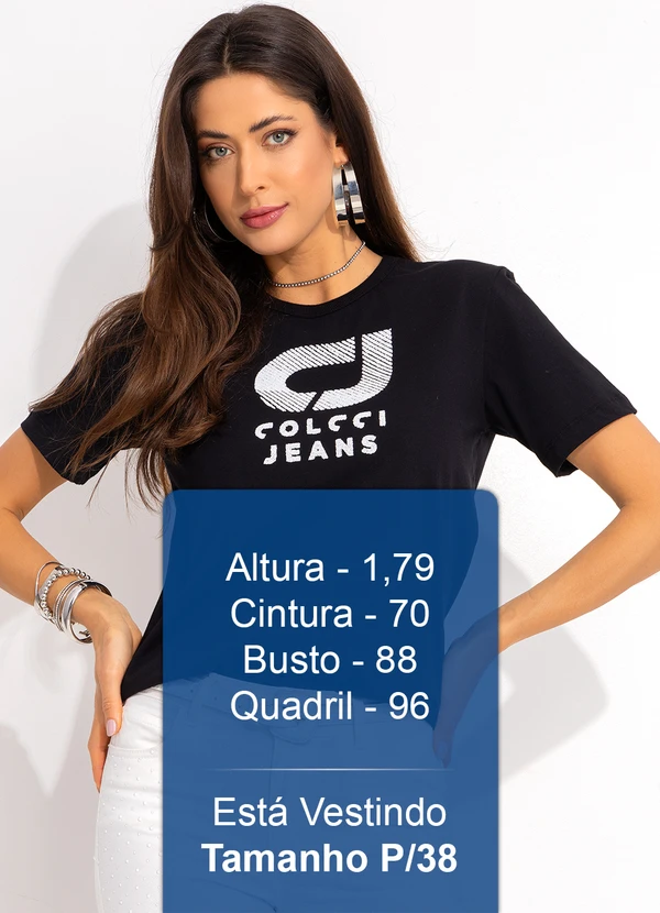 Colcci Jeans - Camiseta Cj Preto 5